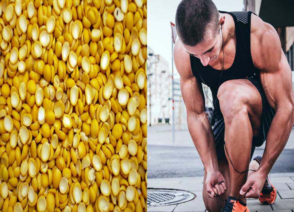 تصویر لپه و ورزشکار مصرف لپه برای ریکاوری عضلات تصویر لپه و ورزشکار مصرف لپه برای ریکاوری عضلات